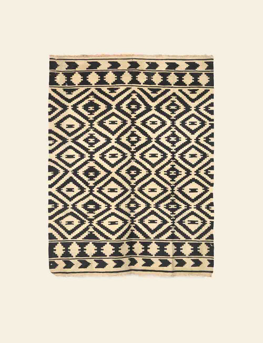 Black & White Tribal Rug