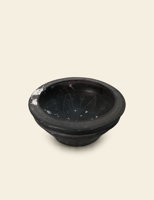 Black Clay Pot