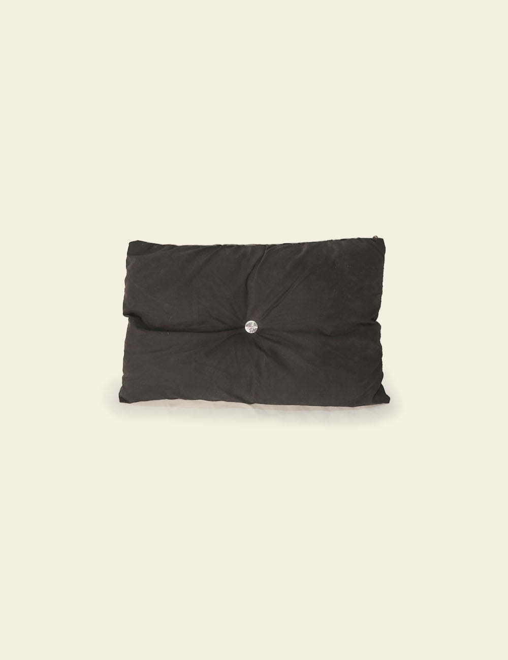 Black Cotton Velvet Diamond Pillow Cushion