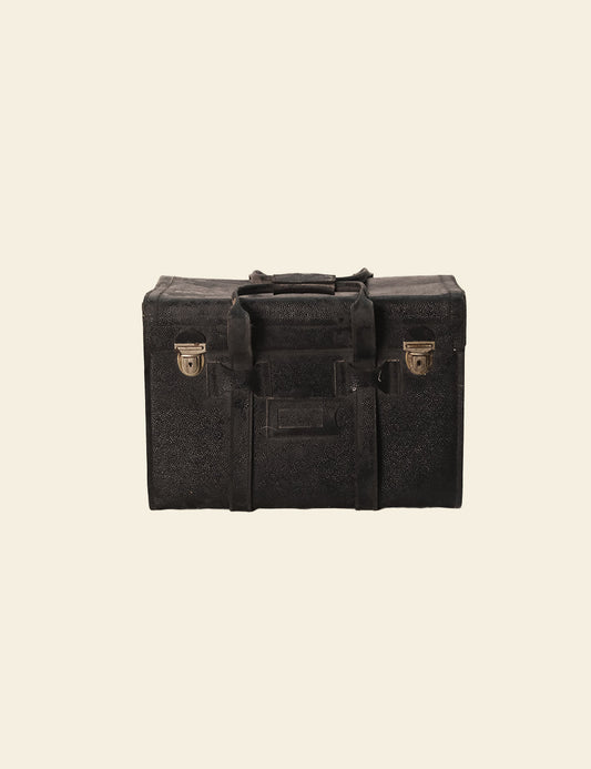 Black Leather Messenger Bag