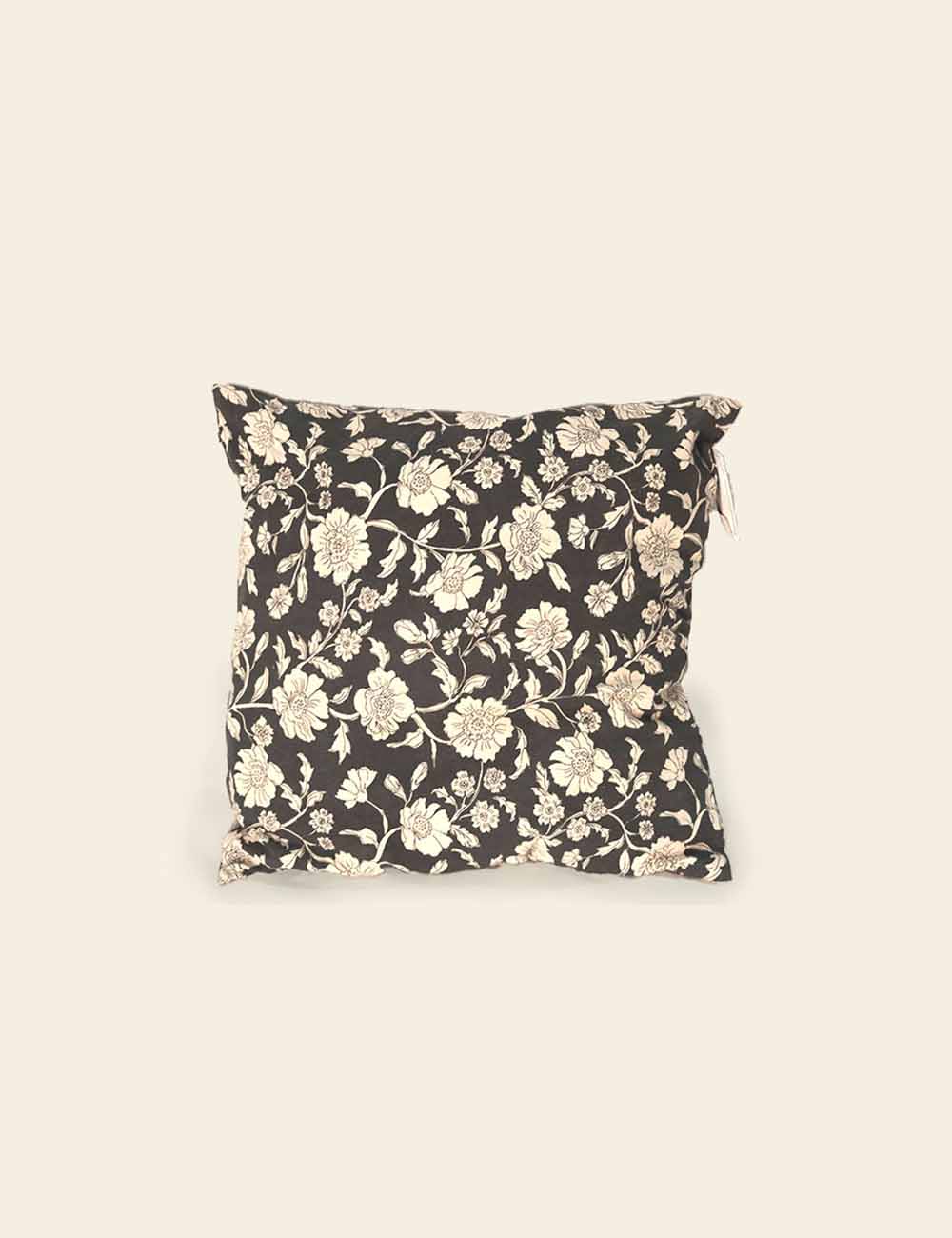 Black & White Floral Cushion