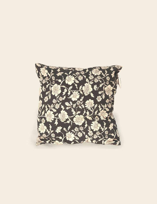 Black & White Floral Cushion