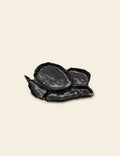Black Oyster Ceramic Snack Plate