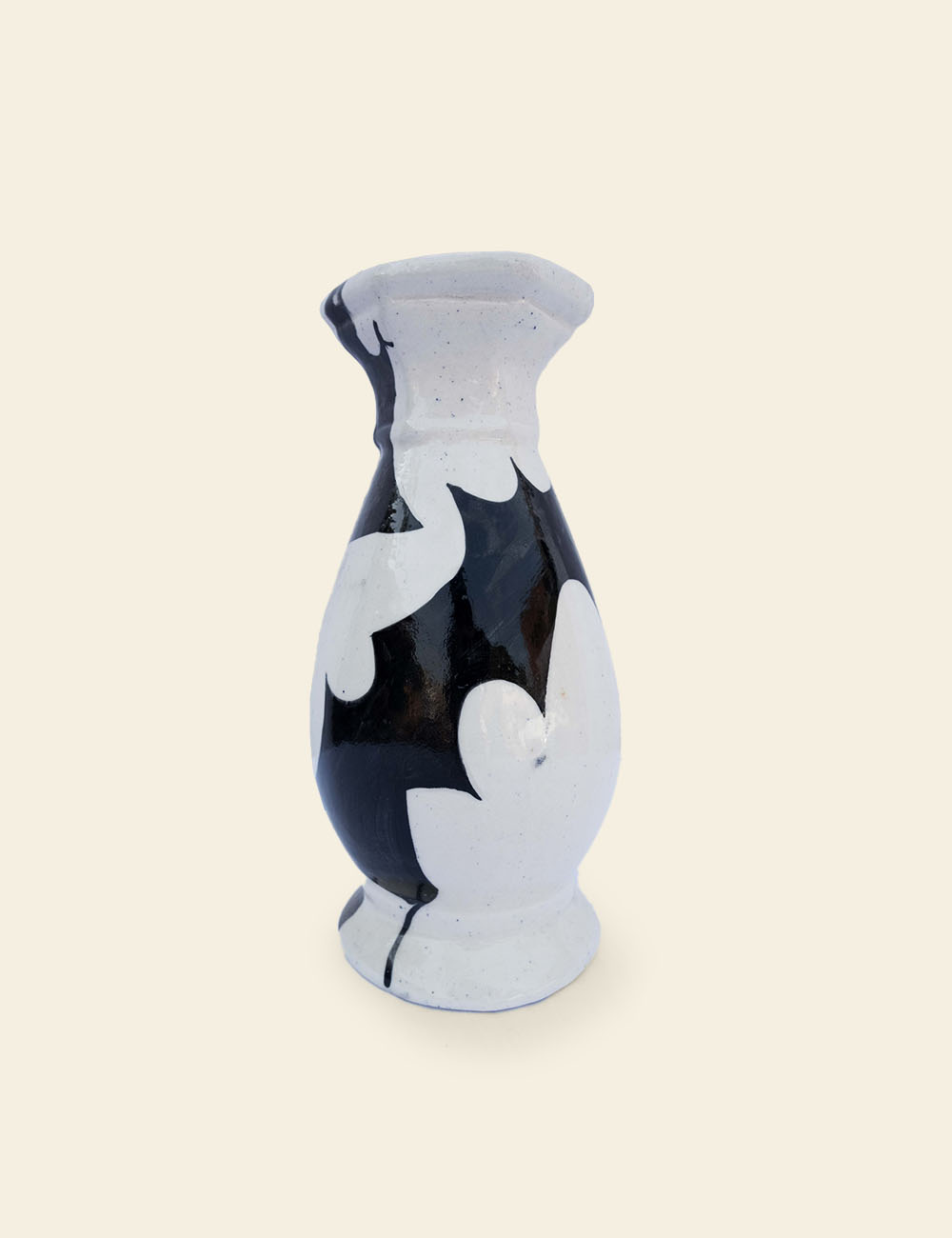 Black Pattern Ceramic Vase