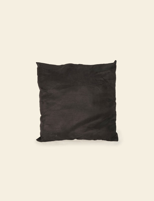 Black Raw Silk Cushion