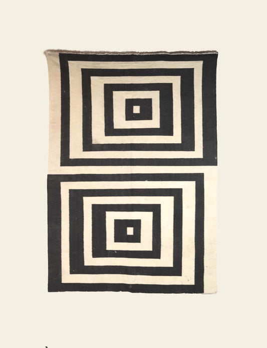 Black Squares Rug