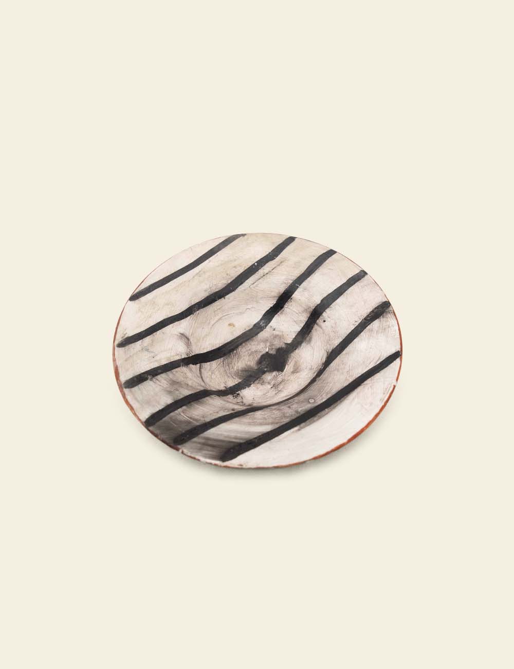 Black Striped Ceramic Pasta Bowl
