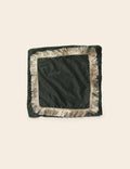 Black Velvet Cushion Cover with Golden Lace