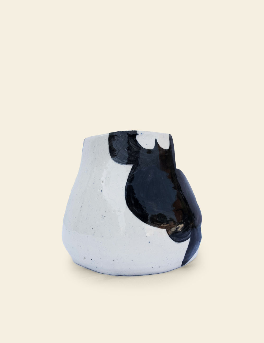 Black White Ceramic Vase