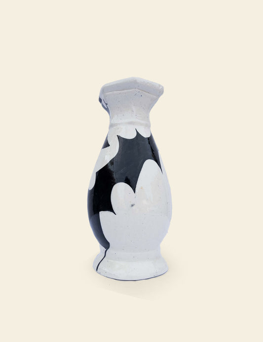 Black White Pattern Vase