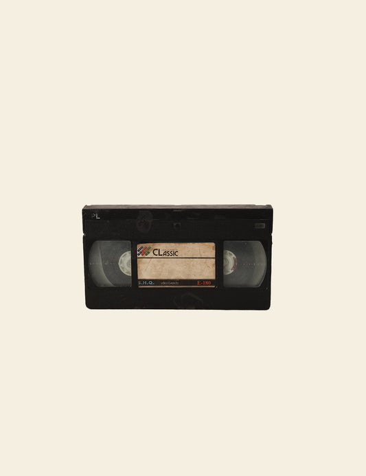 Blank White Video Cassette