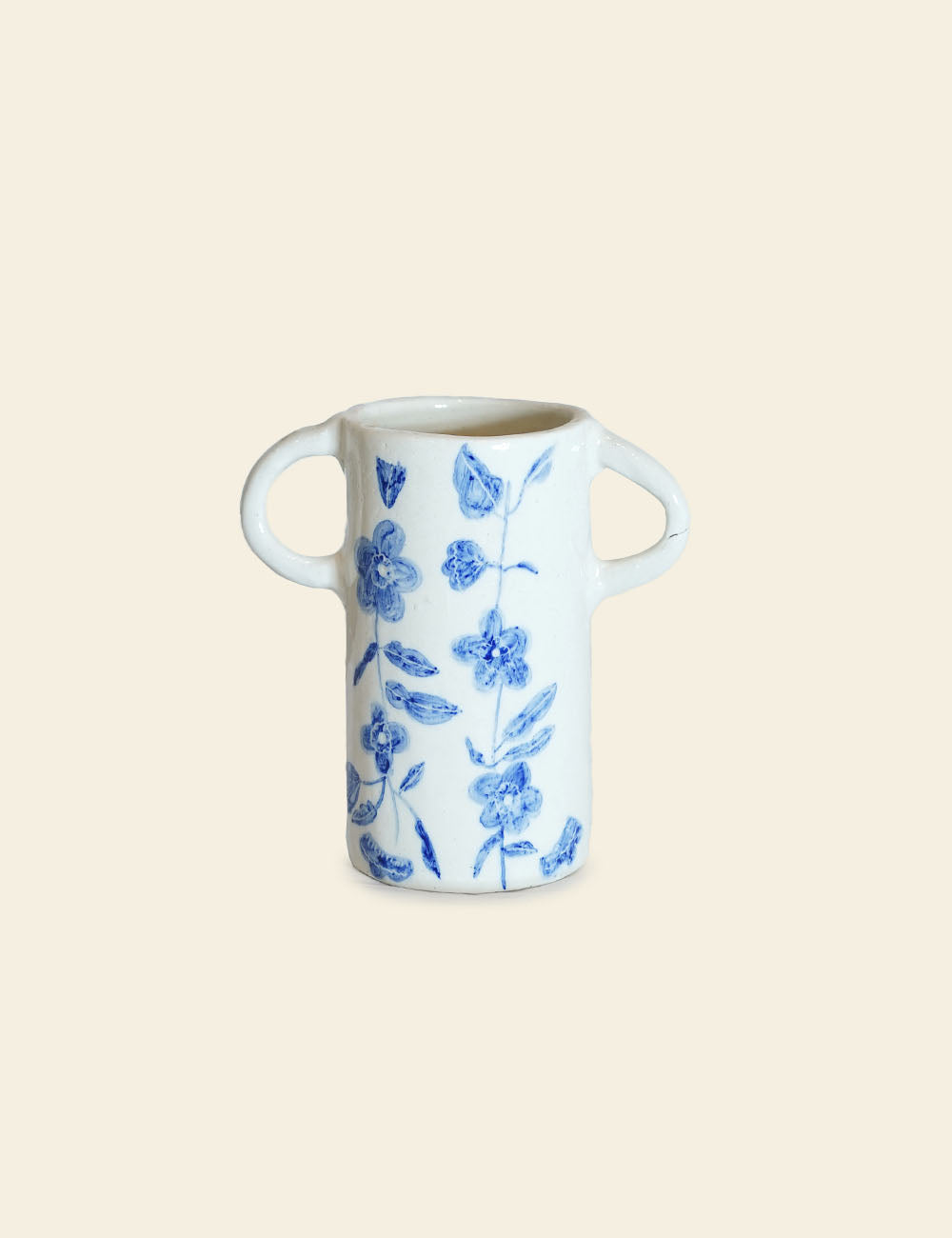 Blue & White Floral Vase