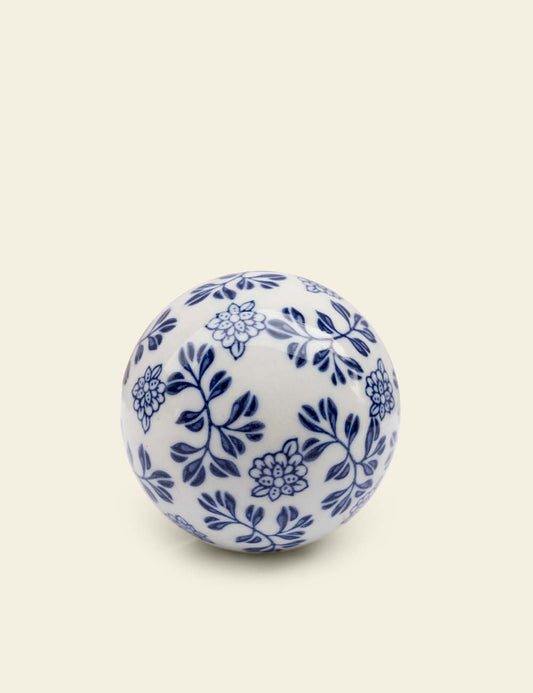Blue and White Pottery Ceramic Ball