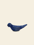 Blue Ceramic Bird Figurine