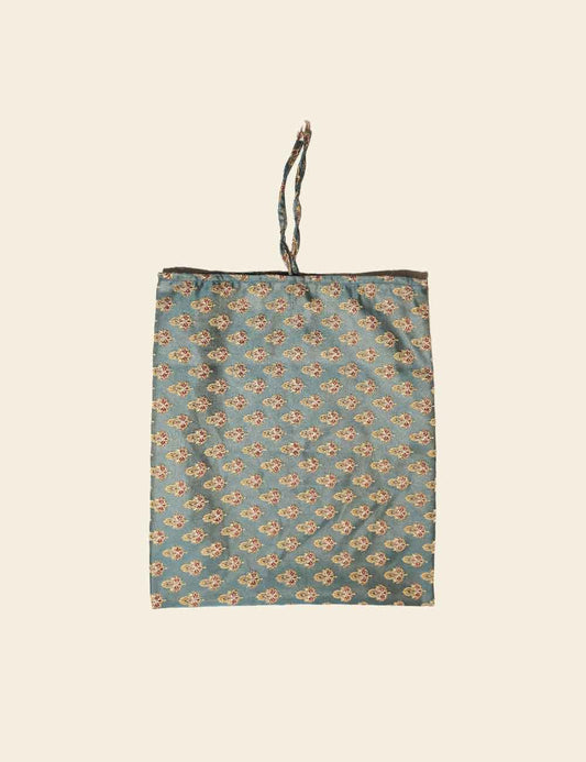 Blue Grey Tribal Pattern Cushion Cover