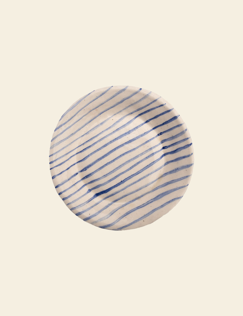 Blue Line Ceramic Plate