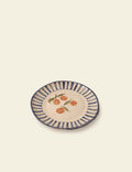 Blue Strips Oranges Ceramic Plate