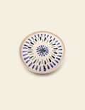 Blue Tears White Flat Ceramic Plate