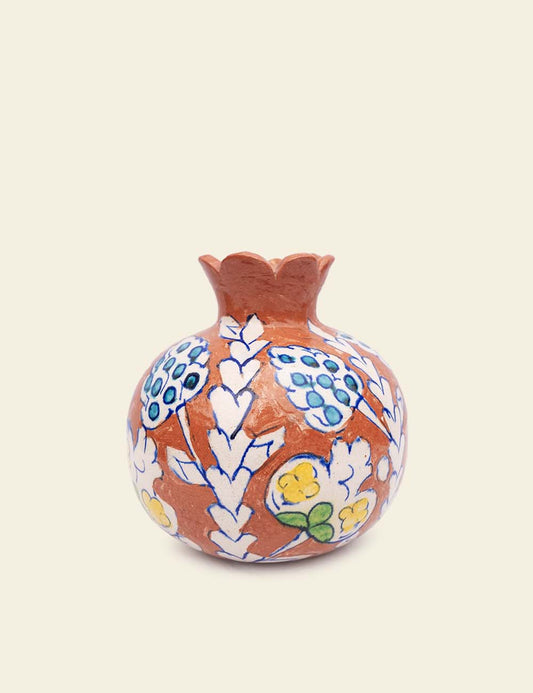 Brown Pottery Pomegranate