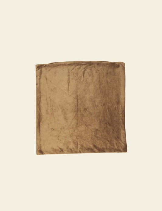 Camel Brown Velvet Cushion Cover