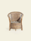 Cane Curved Back Sofa Chair