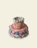 Ceramic 2-Tier Cake (Multi-Color)
