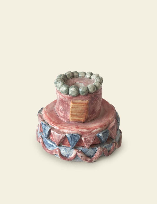 Ceramic 2-Tier Cake (Multi-Color)
