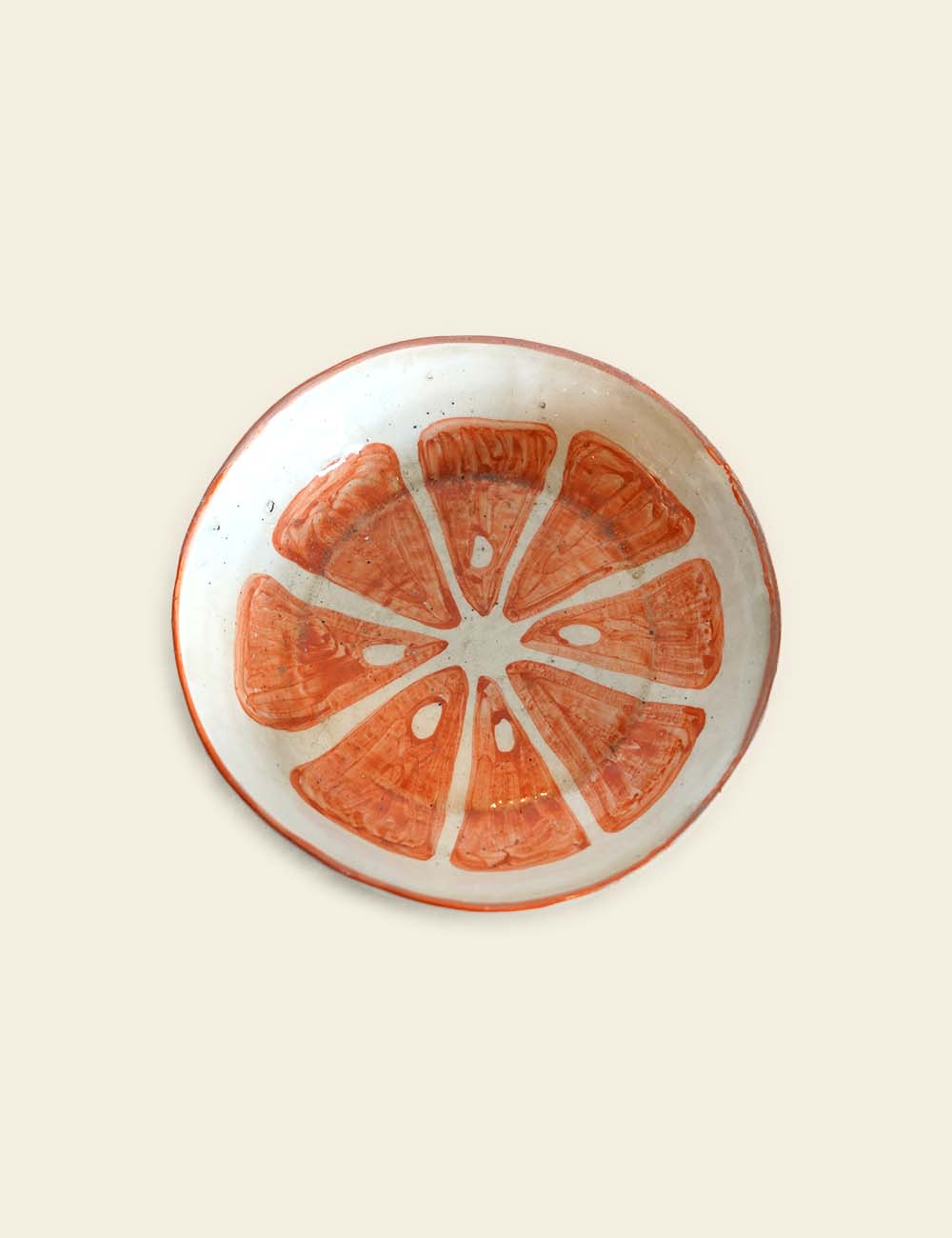 Ceramic Grapefruit Plate