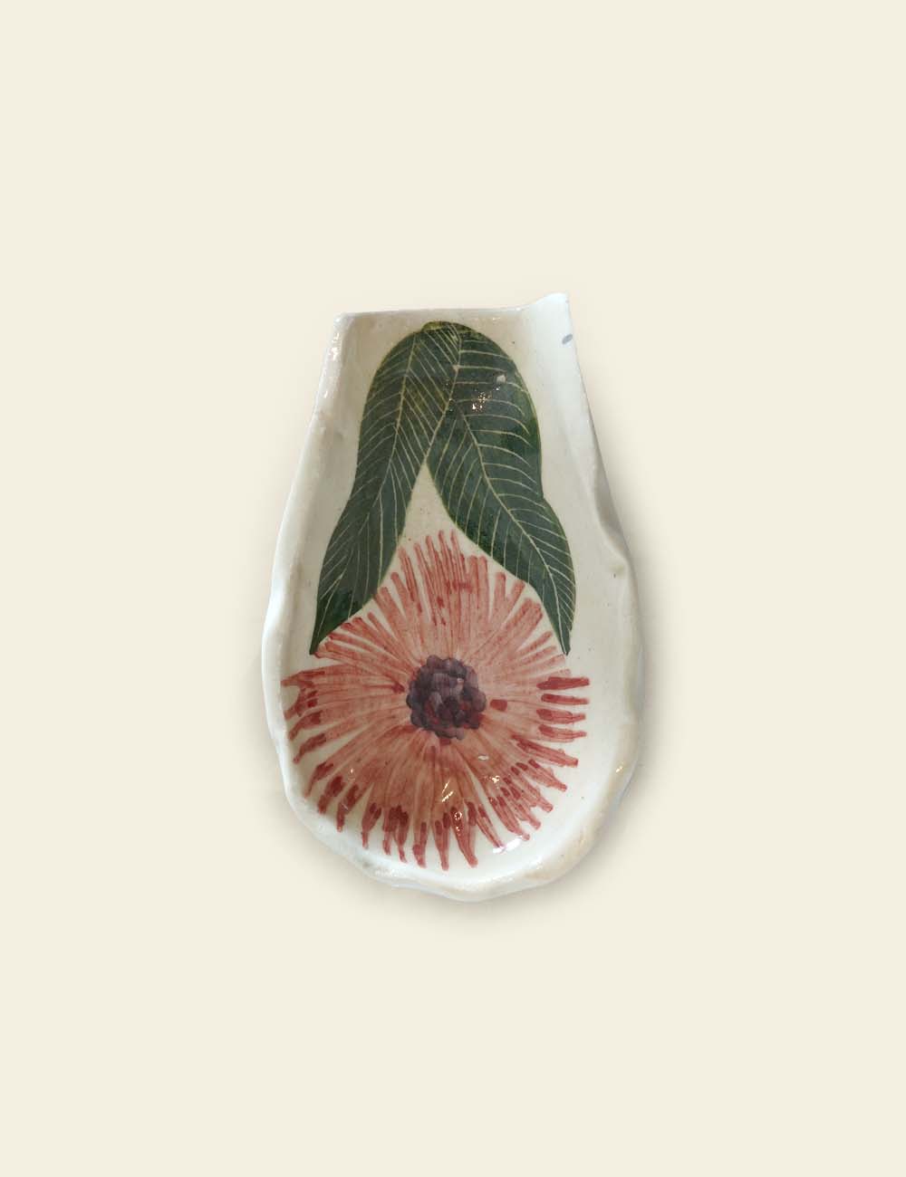 Ceramic Spoon Rest in Green