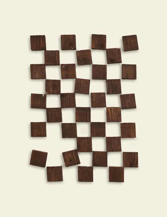 Chessboard Blocks Wall Hanging