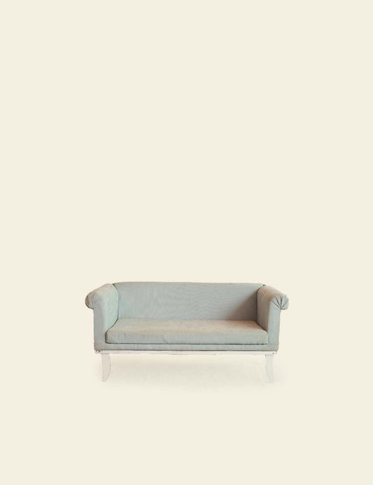 Chester Style Light Blue Grey Sofa