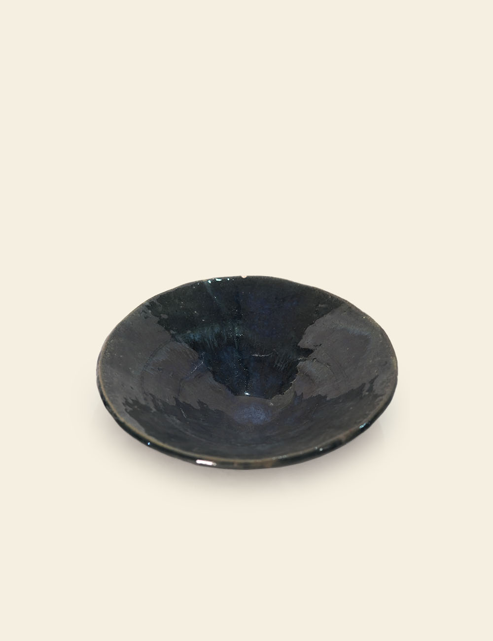 Cobalt Blue Shallow Bowl