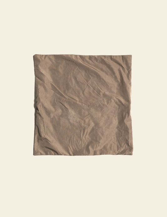 Coffee Brown Silk Cushion Cover