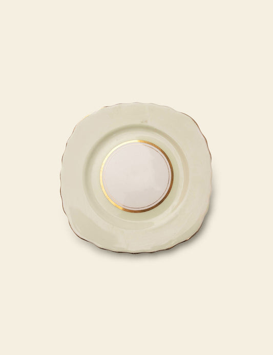 Colclough Harlequin Ballet Soft Pastel Yellow Tea Plate