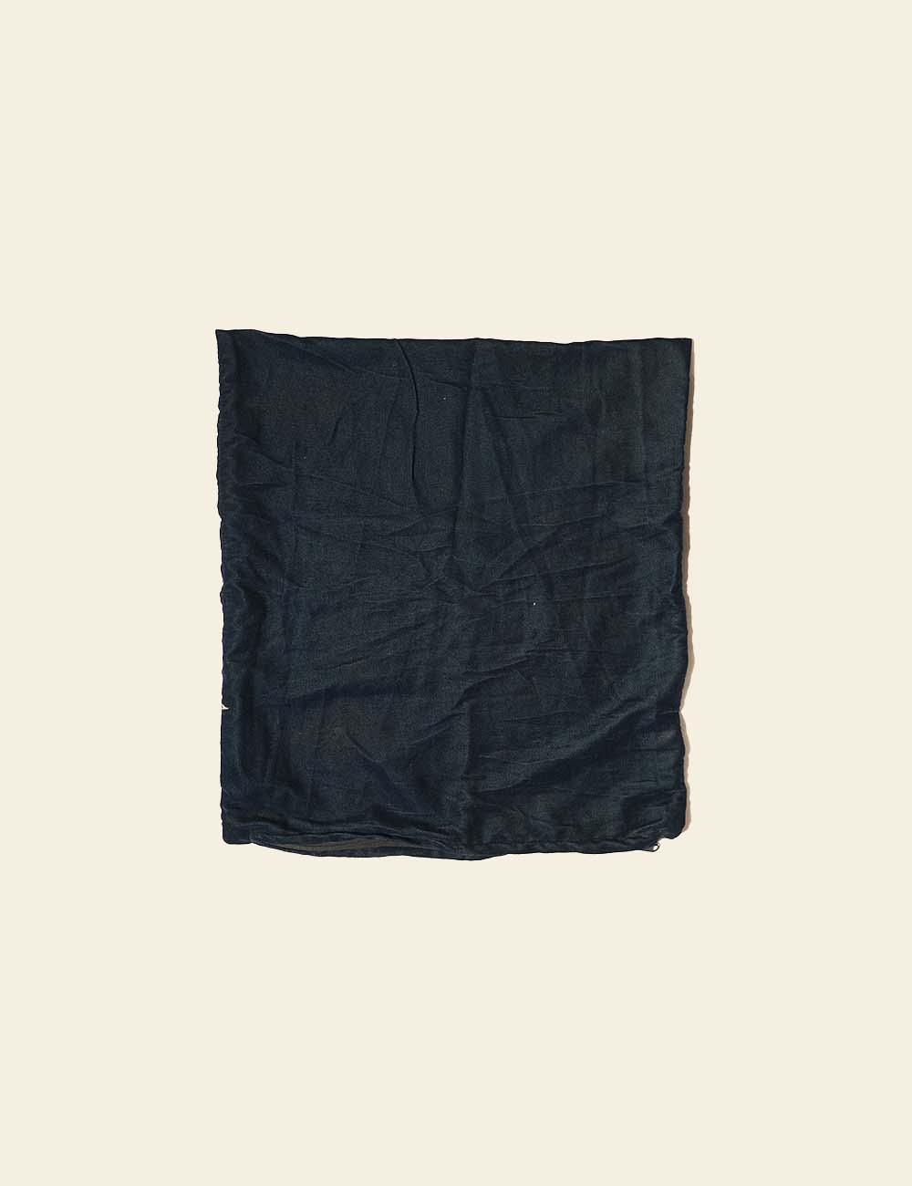 Cool Black Cotton Silk Cushion Cover