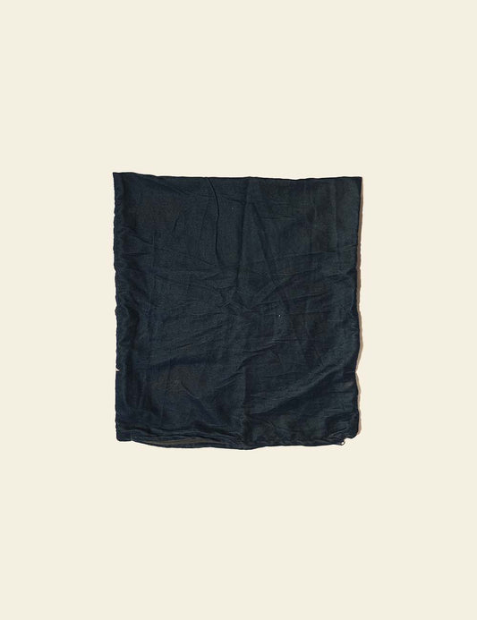 Cool Black Cotton Silk Cushion Cover