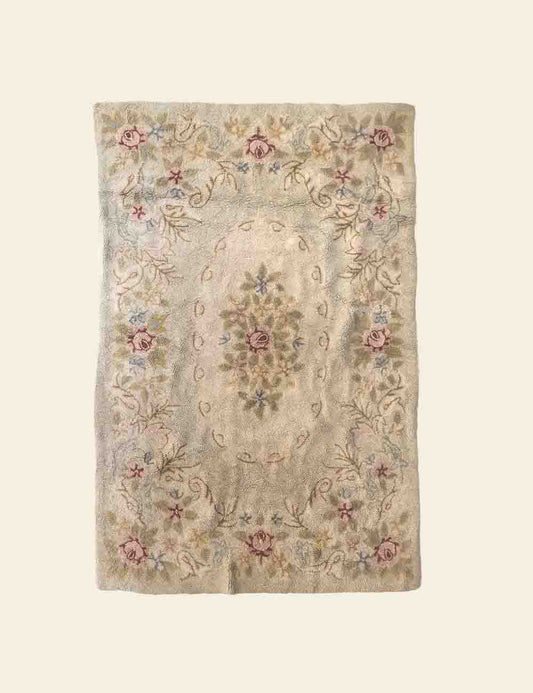 Cream Floral Rug