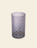 Cross Cut Glass Vase
