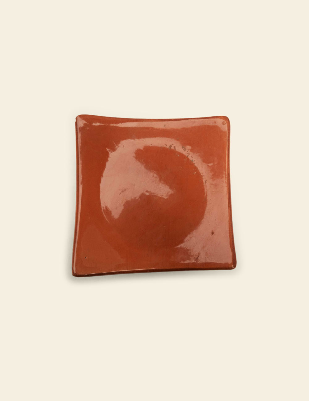 Cup Impression Ceramic Square Dish