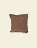 Dark Brown Raw Silk Cushion