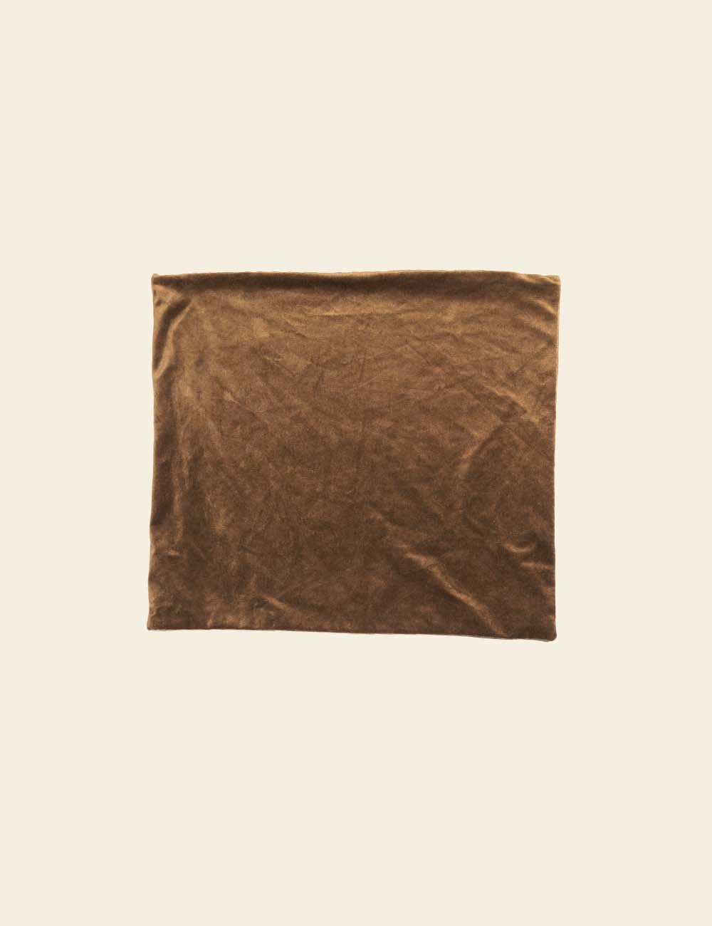 Dark Brown Velvet Cushion Cover
