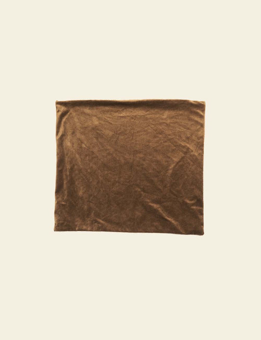 Dark Brown Velvet Cushion Cover