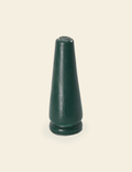 Dark Green Painted Tapered Candle Holder