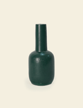 Dark Green Painted Wooden Mallet Vase