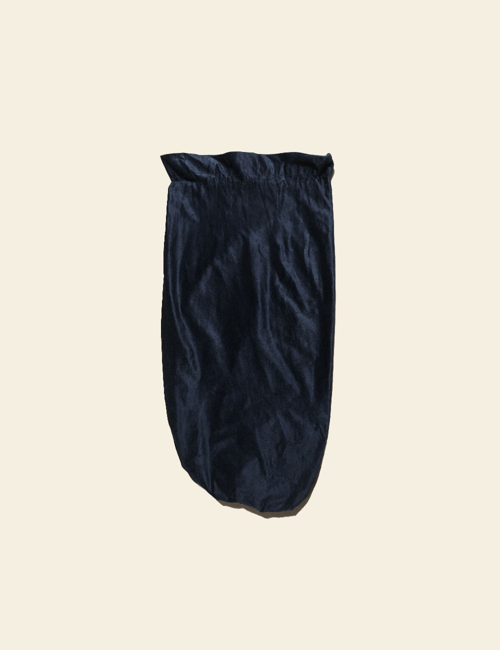 Dark Navy Blue Velvet Back Rest Cover