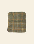 Dark Olive Green Plaid Pattern Cotton Cushion Cover