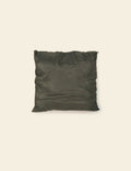 Dark Olive Green Raw Silk Cushion
