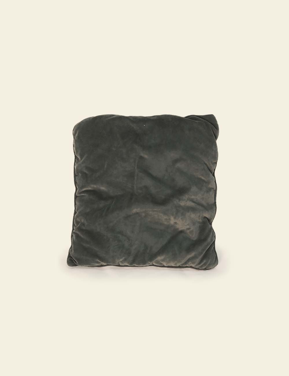 Dark Sea Green Velvet Cushion