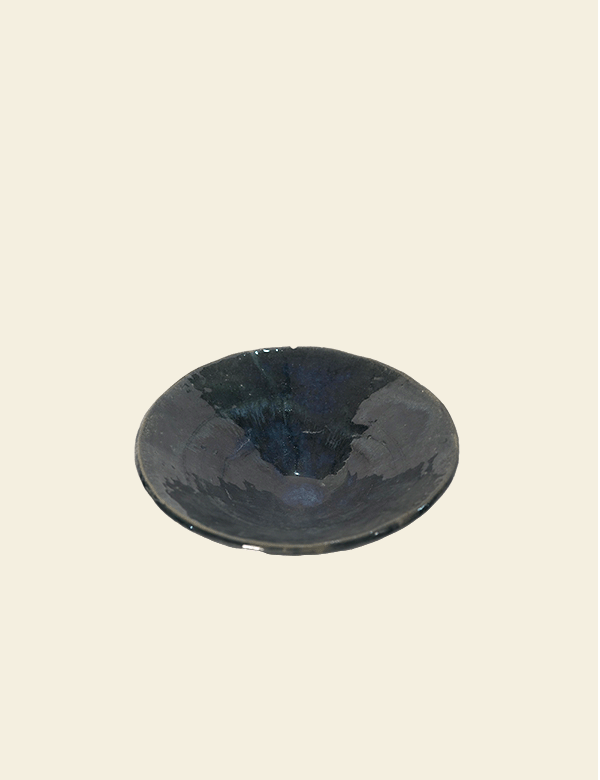 Dark Teal Ceramic Pointy Plate