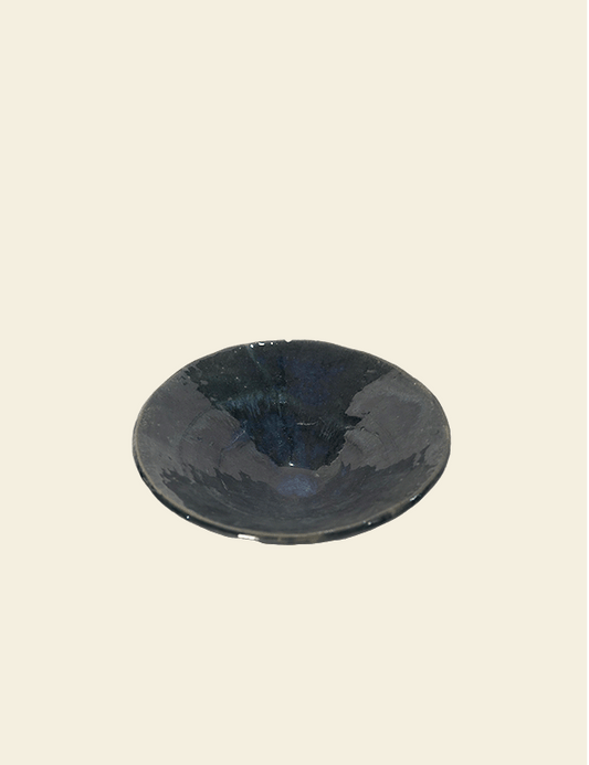 Dark Teal Ceramic Pointy Plate